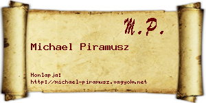 Michael Piramusz névjegykártya